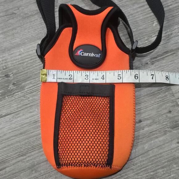 Carnival Cruise Line Insulated Water Bottle Carrier Bag ID Holder Shoulder Strap - Picture 4 of 6